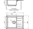 Мойка GRANFEST QUADRO GF-Q--650L мрамор, чаша с крылом, 650х500 мм, песочный Q-650 L пес 4