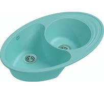 Мойка EWIGSTEIN Elegant W90KF кварц, 1.5-чаши+крыло, 820х520 мм, серый металлик  E-W90KF