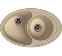 Мойка EWIGSTEIN Elegant W90KF кварц, 1,5-чаши+крыло, 820х520мм, бежевый E-W90KF