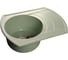 Мойка GRANFEST RONDO мрамор, GF-R--650L, чаша с крылом, 650х500мм, салатовый  R-650 L 1