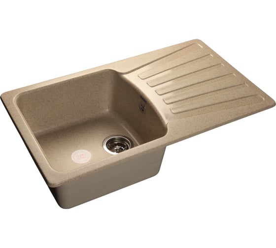 Мойка GRANFEST STANDART GF-S--850L мрамор, чаша+крыло, песочный S-850 L пес 1