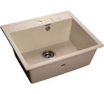 Мойка GranFest QUADRO GF-Q-560 мрамор, 1-чаша, 558х498 мм, белый Q-560 бел
