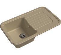 Мойка EWIGSTEIN Antik 60F кварц, 1-чаша+крыло, 860х510 мм, топаз A-60F