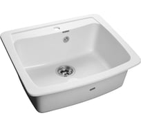 Мойка GRANFEST STANDART GF-S 605 мрамор, 1-чашa, 605х515 мм, иней S-605