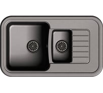 Мойка EWIGSTEIN Antik 60KF кварц, 1.5-чаши+крыло, 860х510 мм, черный A- 60KF черный