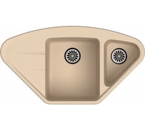 Мойка EWIGSTEIN Wink 80KF кварц, угловая, 1.5-чаши+крыло, 960х520 мм, бежевый W- 80KF бежевый
