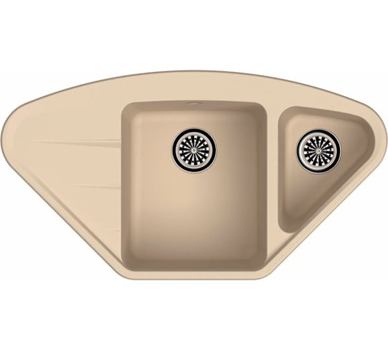 Мойка EWIGSTEIN Wink 80KF кварц, угловая, 1.5-чаши+крыло, 960х520 мм, бежевый W- 80KF бежевый