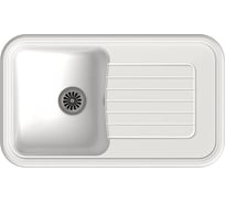 Мойка EWIGSTEIN Antik 60F кварц, 1-чаша+крыло, 860х510 мм, иней A- 60F иней