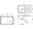 Мойка EWIGSTEIN Antik 60F кварц, 1-чаша+крыло, 860х510 мм, иней A- 60F иней 2