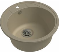 Мойка EWIGSTEIN Elegant R45 кварц, 1-чаша, D-484 мм, топаз Е- R45 топаз