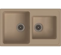 Мойка EWIGSTEIN Elegant 80D 2-чаш, 780х480 мм, бежевый E- 80D бежевый