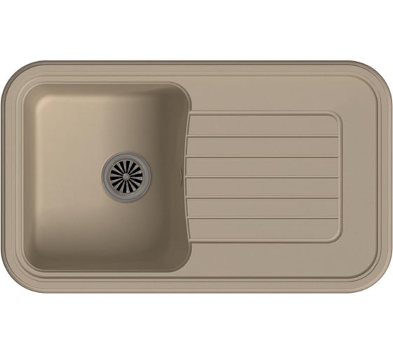 Мойка EWIGSTEIN Antik 60F кварц, 1-чаша+крыло, 860х510 мм, крем A- 60F крем