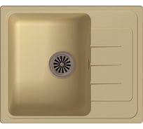 Мойка EWIGSTEIN Elegant 45F кварц, 1-чаша+крыло, 580х480 мм бежевый E- 45F бежевый