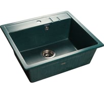 Мойка GranFest QUADRO GF-Q-560 мрамор, 1-чаша, 558х498 мм, зеленый Q-560 зел