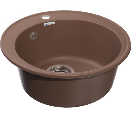 Мойка GRANFEST QUARZ чаша, D=480 мм, терракот 08 терракот