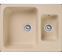 Мойка GRANFEST QUARZ 1.5 чаши, 620х480 мм, бежевый 09 бежевый