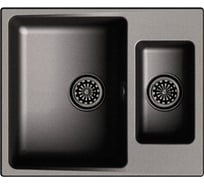 Мойка EWIGSTEIN Gerd 60K кварц, 1.5-чаши, 600х500 мм, черный G- 60K черный