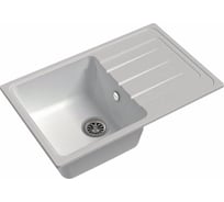 Мойка кварц EWIGSTEIN Elegant 50F 1 чаша с крылом, 762х480 мм, иней E-50F иней