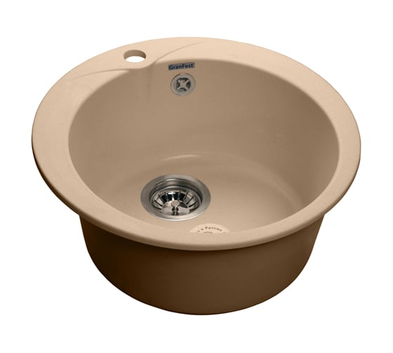 Мойка GRANFEST RONDO GF-R--480 мрамор, D=475 мм, топаз R-480 топ 1