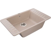 Мойка GranFest QUARZ чаша+крыло, 760х480, песок 71 песок