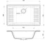 Мойка GranFest QUARZ чаша+крыло, 760х480, песок 71 песок 3