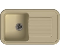 Мойка EWIGSTEIN Antik 60F кварц, 1-чаша+крыло, 860х510 мм, бежевый A- 60F бежевый