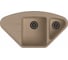 Мойка EWIGSTEIN Wink 80KF кварц, угловая, 1.5-чаши+крыло, 960х520 мм, крем W- 80KF крем 1