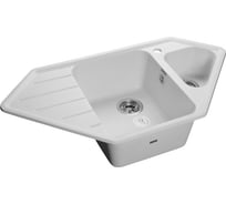 Мойка GRANFEST CORNER GF-C--950E мрамор, угловая, 930х485 мм, иней C-950 E иней