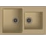 Мойка EWIGSTEIN Elegant 80D кварц, 2-чаши, 780х480 мм, крем E- 80D крем 1