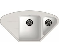 Мойка EWIGSTEIN Wink 80KF кварц, угловая, 1.5-чаши+крыло, 960х520 мм, иней W- 80KF иней