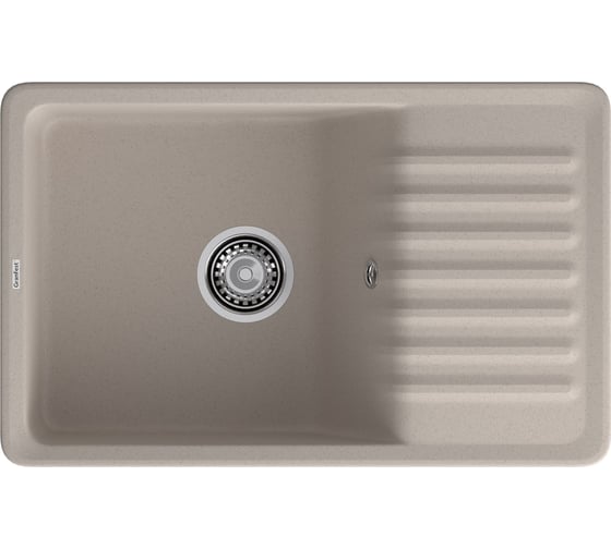 Мойка GranFest QUARZ чаша+крыло, 760х480 мм, песок  72