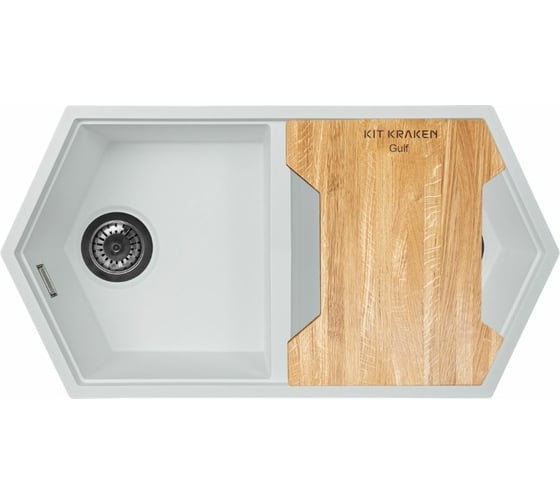 Мойка KitKraken Gulf White K 850 2B 9010 K-850.2B.9010