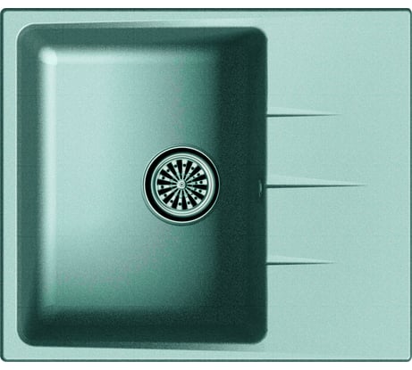 Мойка EWIGSTEIN Gerd 40F кварц, 1-чаша+крыло, 570х500 мм, черный G- 40F черный