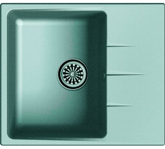 Мойка EWIGSTEIN Gerd 40F кварц, 1-чаша+крыло, 570х500 мм, черный G- 40F черный 1