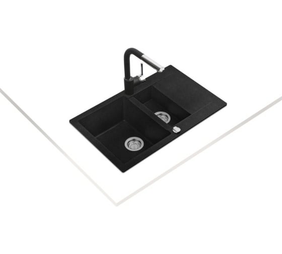 Мойка из гранита TEKA Рус CLIVO 60 B-TQ, карбон 40148020