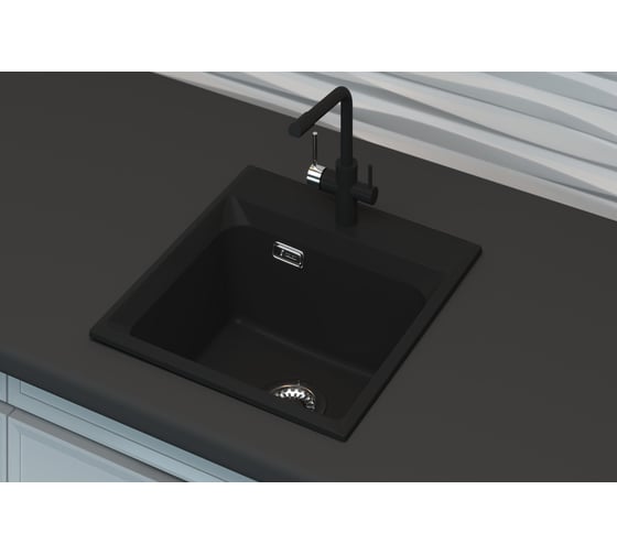 Кухонная мойка Point Мисти 46 черный PN3011B
