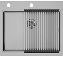 Мойка нерж. сталь Paulmark BRIM-PRO + ролл-мат PRO в цвет мойки, PM705951-BS+R405-BS