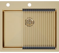 Мойка нерж. сталь Paulmark BRIM-PRO + ролл-мат PRO в цвет мойки PM705951-BG+R405-BG