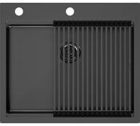 Мойка нерж. сталь Paulmark BRIM-PRO + ролл-мат PRO в цвет мойки PM705951-GM+R405-GM