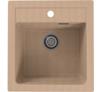 Мойка ALVEUS GRANITAL ATROx 20 BEIGE - G55 470x500 1x в комплекте с сифоном 1132823 1131988
