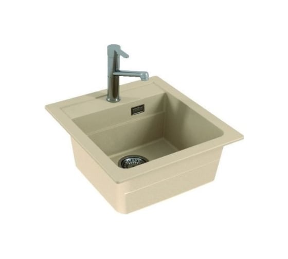 Мойка ALVEUS GRANITAL ATROx 20 TERRA - G22 470x500 1x в комплекте с сифоном 1132823 1131987