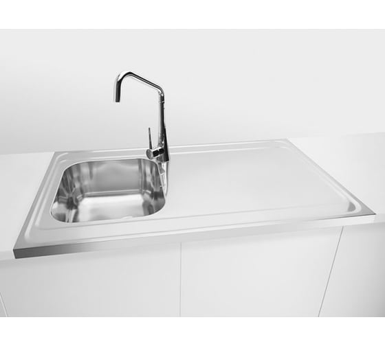 Мойка ALVEUS CLASSIC PRO 30 SAT-90 800x600 1x L/ I в комплекте с сифоном 1130551 1130469
