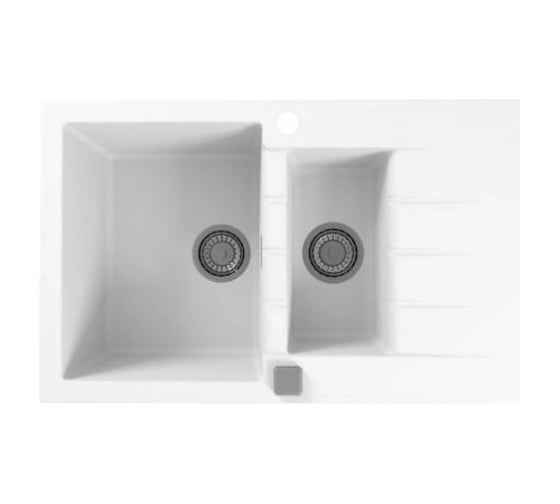 Мойка ALVEUS GRANITAL CADIT 70 ARCTIC - G11 790x500 в компл с 1132822 1131357 1