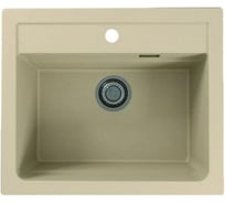 Мойка ALVEUS GRANITAL ATROx 30 TERRA - G22 590x500 1x в комплекте с сифоном 1132823 1131993