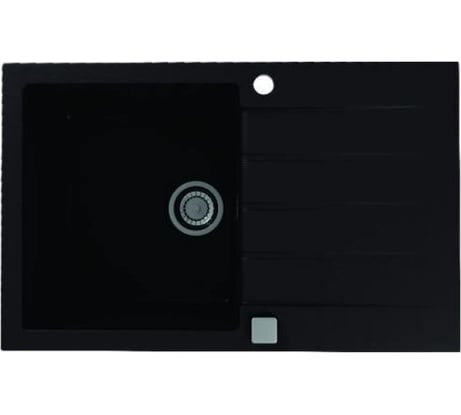 Мойка ALVEUS GRANITAL CADIT 20 CARBON - G91 790х500, 1X в комплекте с сифоном 1132823 1132026