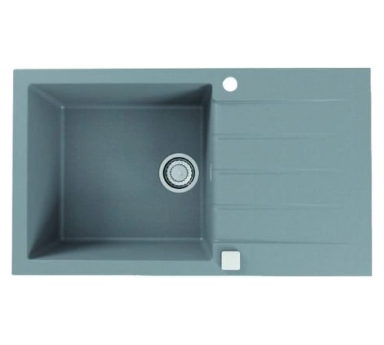 Мойка ALVEUS GRANITAL CADIT 40 CONCRETE-G81 860х500 1X в комплекте с сифоном 1132823 1132030