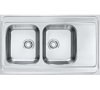 Мойка ALVEUS CLASSIC PRO 80 SAT-90 1000x600 2x L/ I в комплекте с сифоном 1130555 1130472