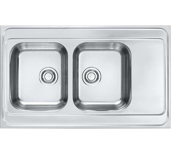 Мойка ALVEUS CLASSIC PRO 80 SAT-90 1000x600 2x L/ I в комплекте с сифоном 1130555 1130472 1
