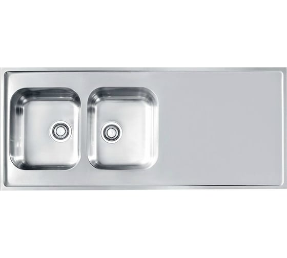 Мойка ALVEUS CLASSIC PRO 110 SAT1400x6002x в комплекте с сифоном 1130555 1132129 1