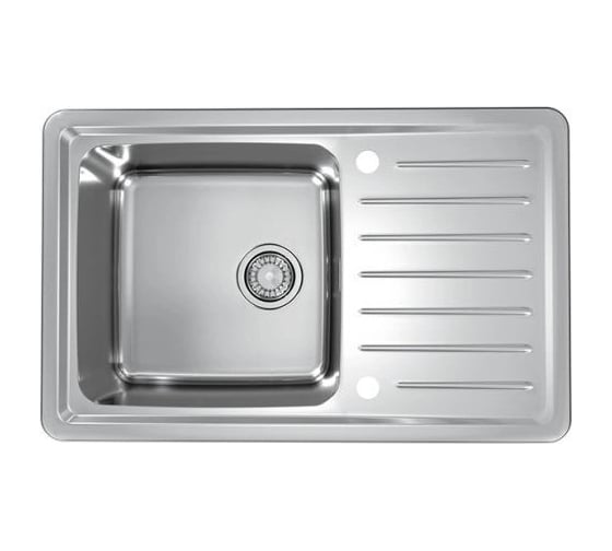 Мойка ALVEUS GALEO 20 SAT 90 FI 790х500 в комплекте с сифоном 1127251 1128553